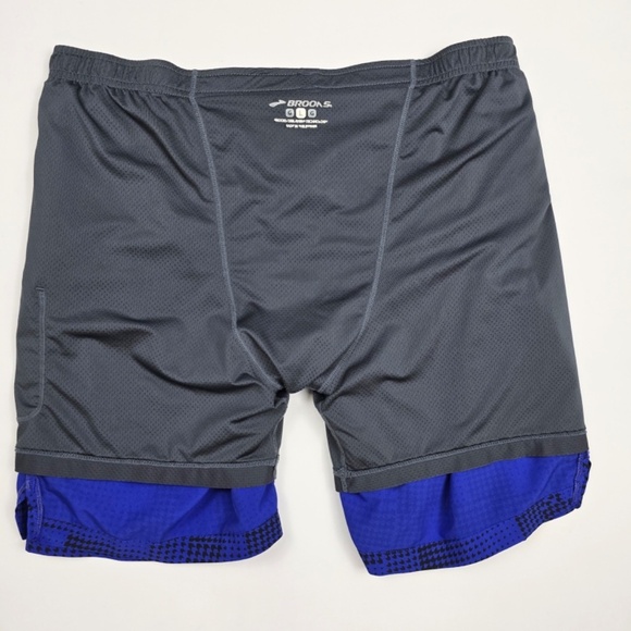 BROOKS - Drylayer Technology Mens L Boxer Brief lined 6.5” Inseam Running Shirts - Picture 5 of 8